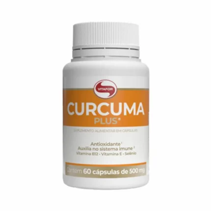 Suplemento Alimentar Cúrcuma Plus 60 Cápsulas 500mg Vitafor